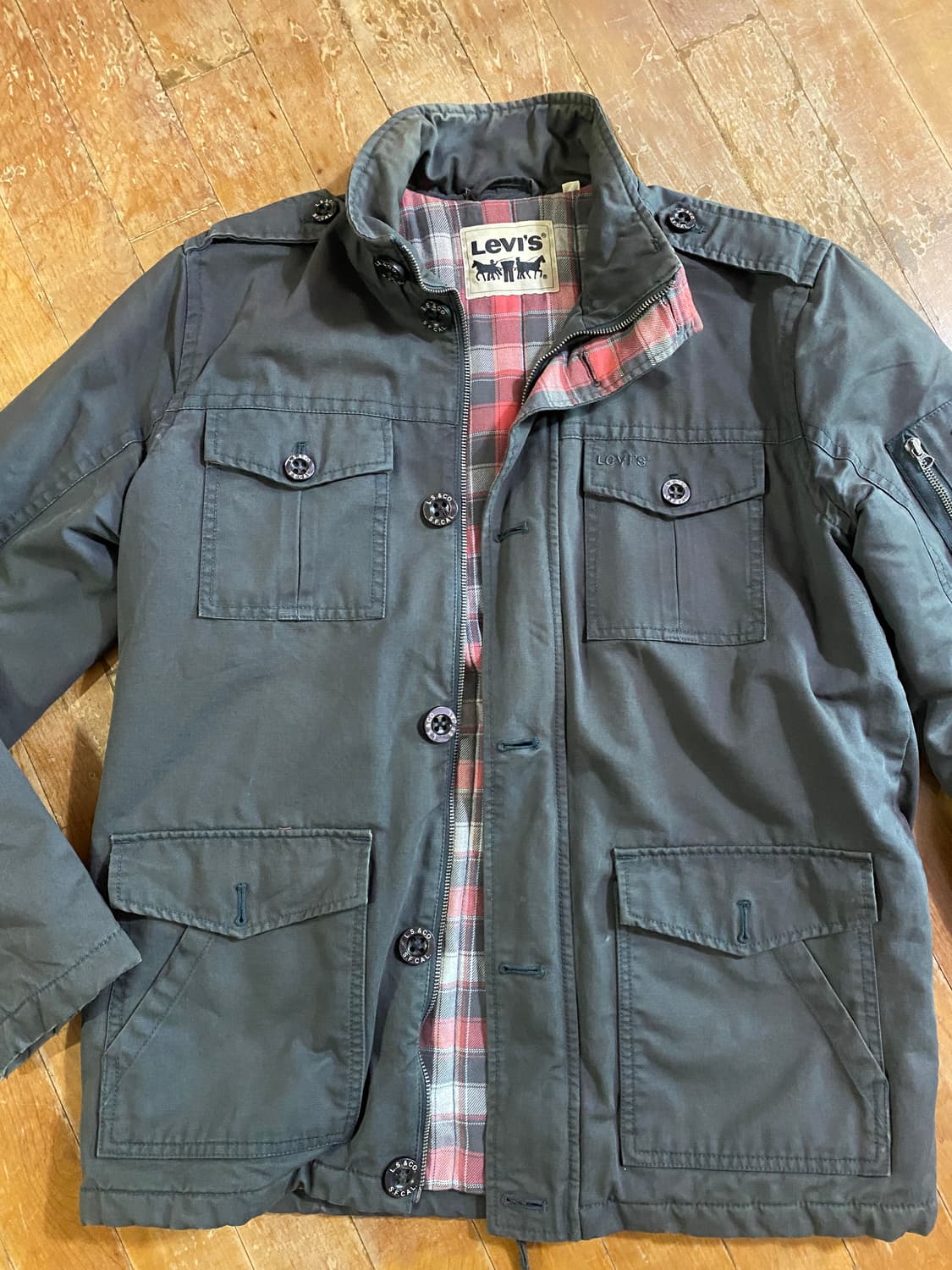 Levi's 다크 그레이 워크자켓 L 상품이미지1