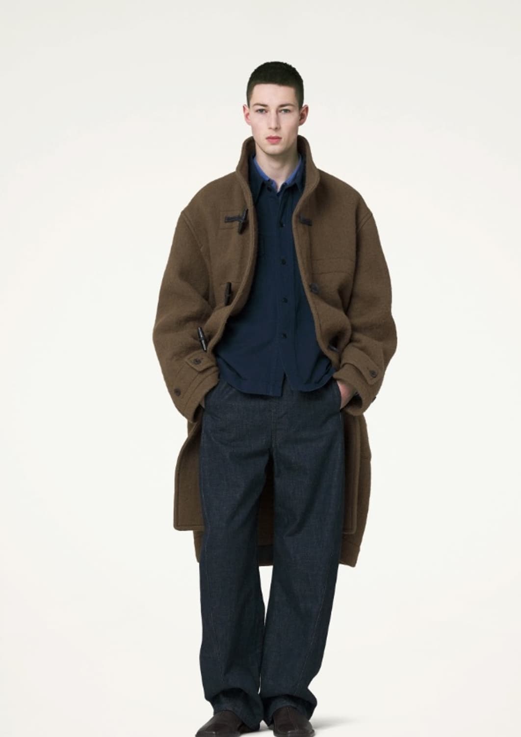 [46] 23fw 르메르 더플 코트 브라운 상품이미지1