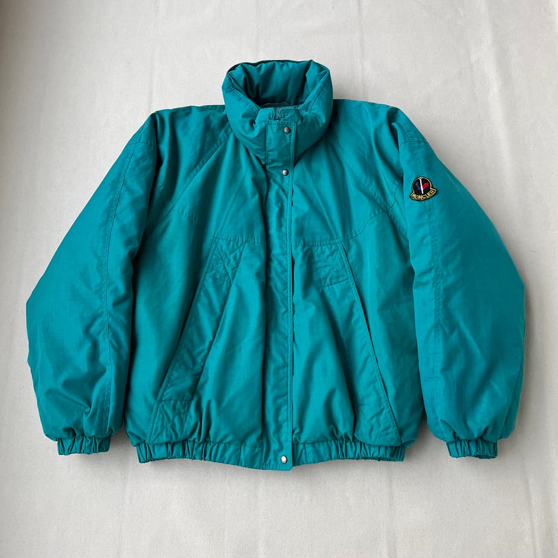90s 몽클레르 X 아식스 터콰이즈 구스다운 점퍼 상품이미지1