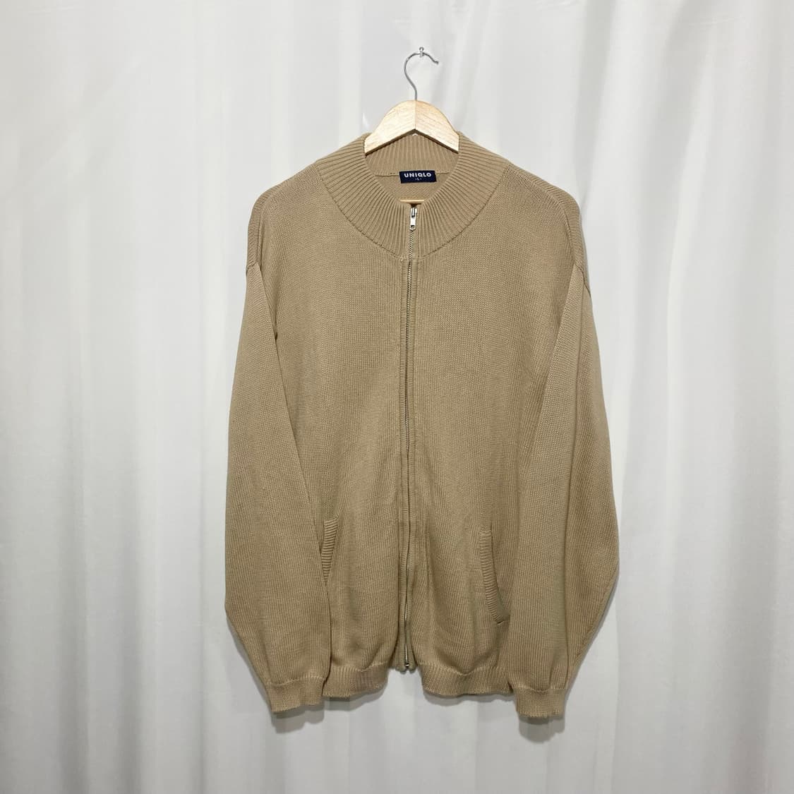 90s 유니클로 니트집업 상품이미지1