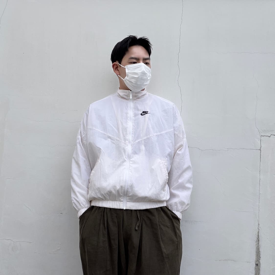 S)나이키 오버핏 빈티지 바람막이 자켓 상품이미지1