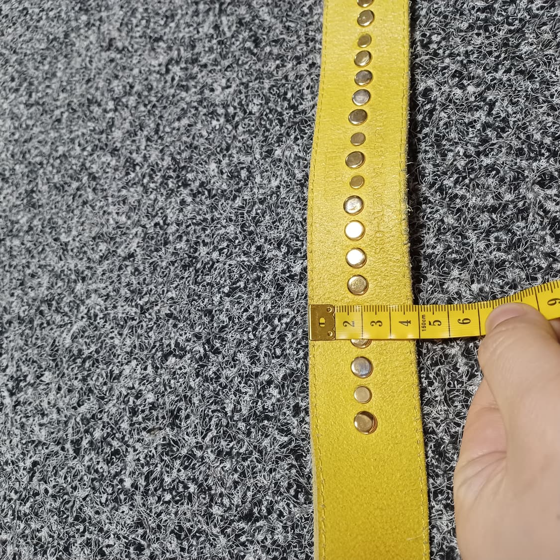 시스템 system  금장 벨트 옐로우 우먼 상품이미지6