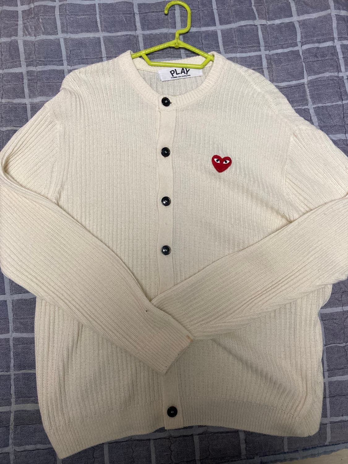 꼼데가르송 아이보리 가디건 L사이즈정도 상품이미지1