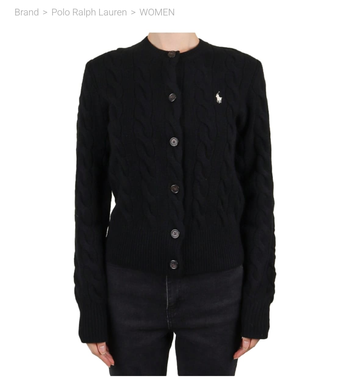 폴로 여성용 울 케이블 가디건 새상품 (M,L사이즈) 상품이미지1