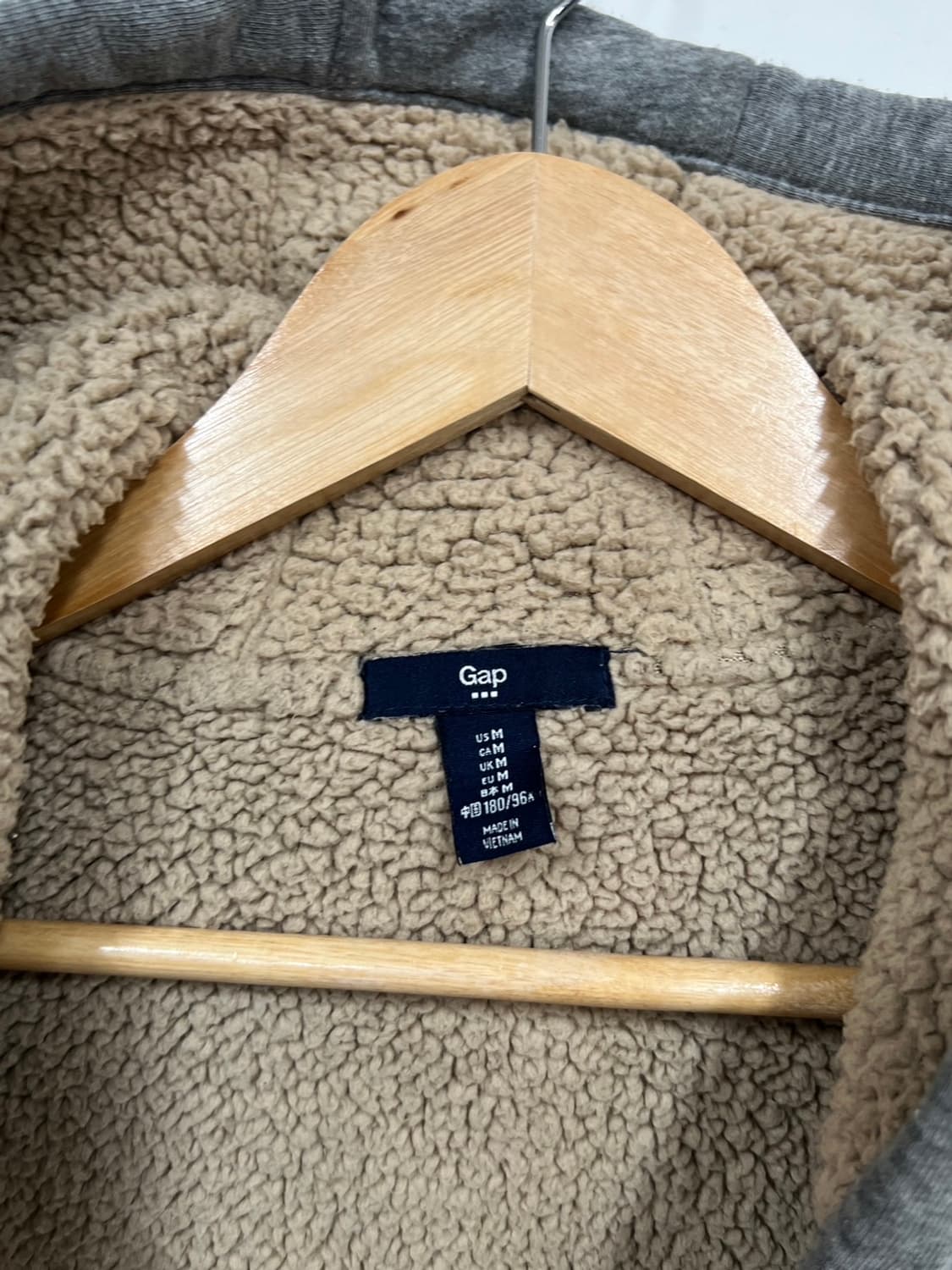 GAP 갭 쉐르파 빅로고 풀 후드집업 상품이미지5