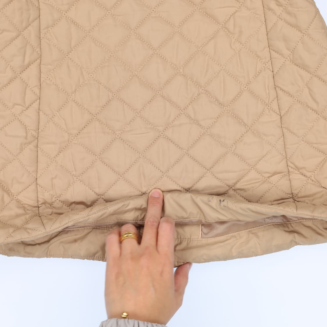 [130(9Y)] 닥스 키즈여성 퀄팅 후드자켓 1209 H1 상품이미지3