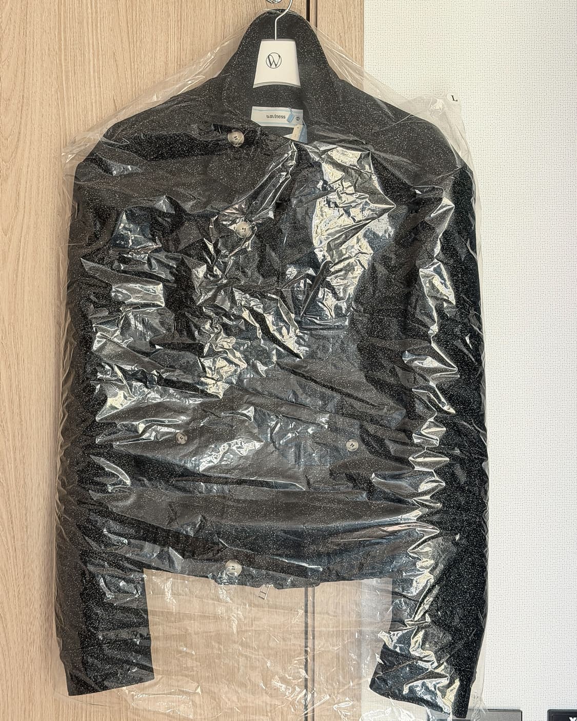 웨이비니스 하이넥 카라 자켓 블랙2 상품이미지2