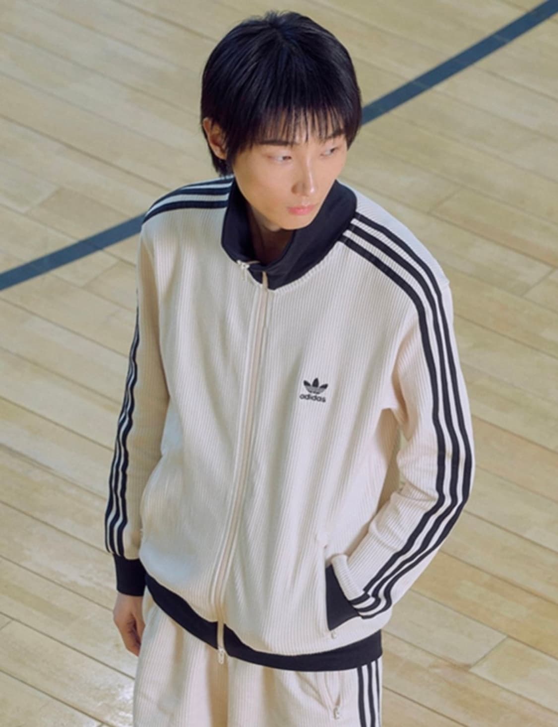 와플 BB 트랙탑 - 원더화이트 XXL/ JV9263 상품이미지1