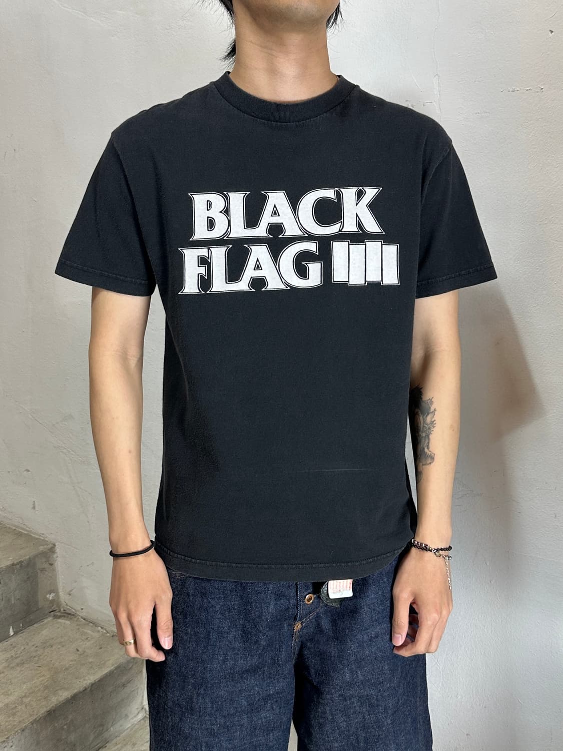 00's 빈티지 Black Flag 블랙 플래그 티셔츠 상품이미지3