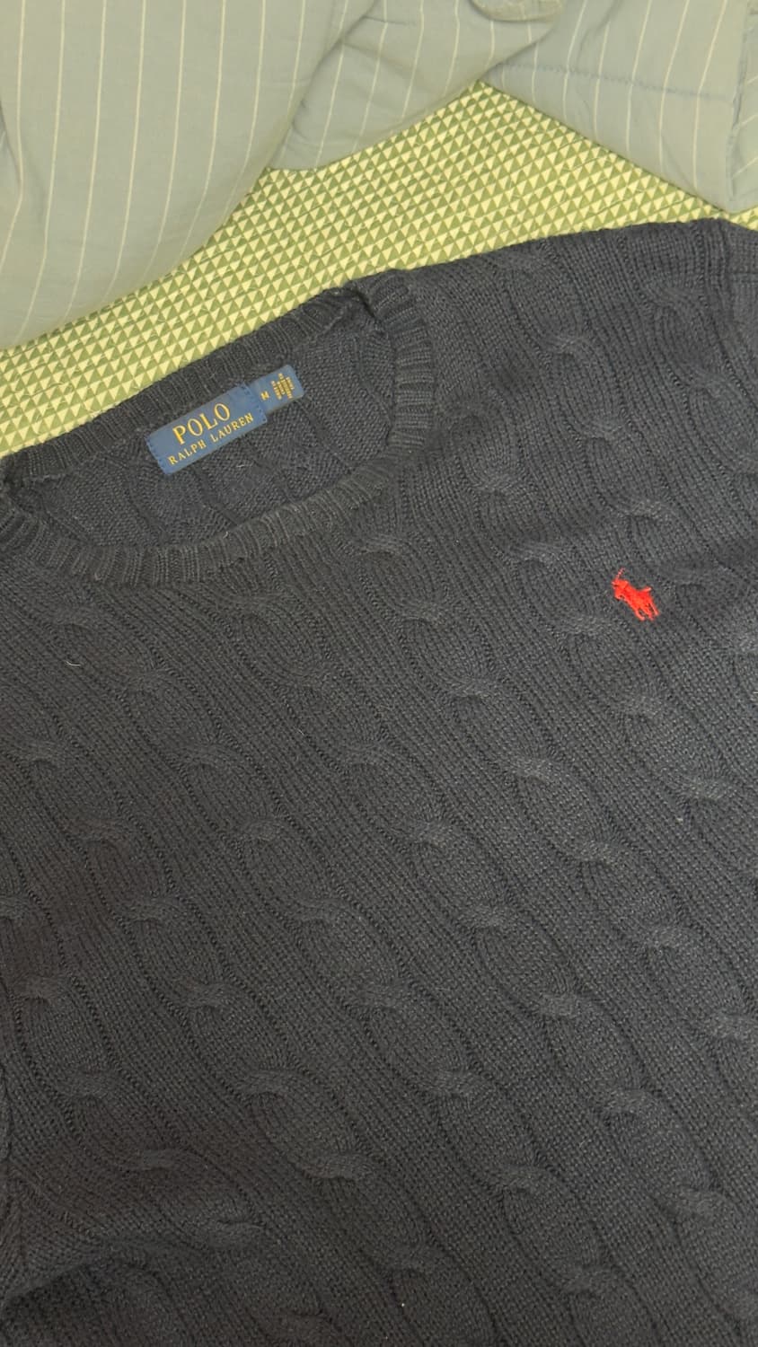 폴로 네이비 니트 남성 M 상품이미지1