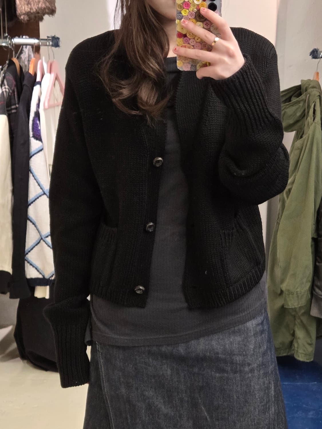 Jil Sander 질샌더 블랙 가디건 상품이미지1