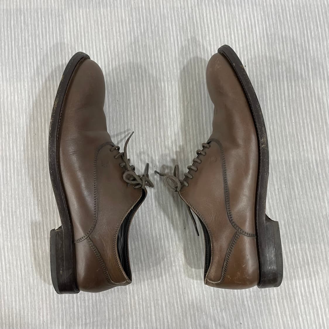 576) TOD'S 토즈 브라운 레더 더비 슈즈 8.5 상품이미지6