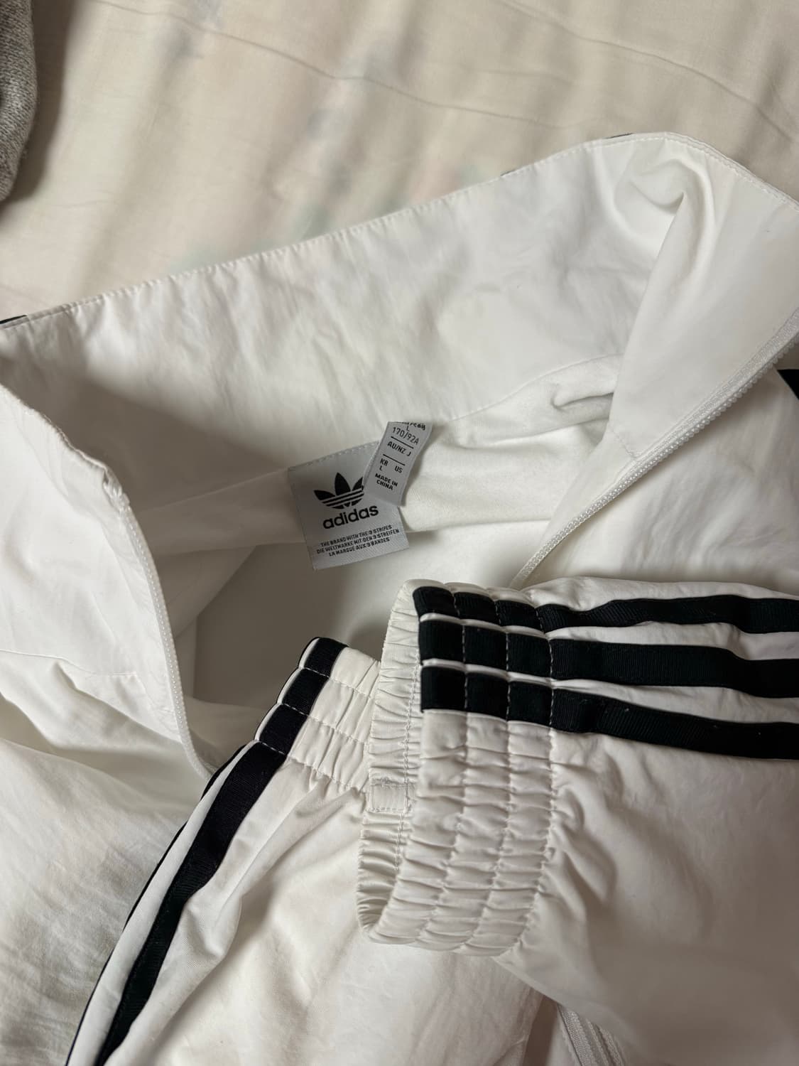 아디다스 우븐 트랙탑 화이트 상품이미지3