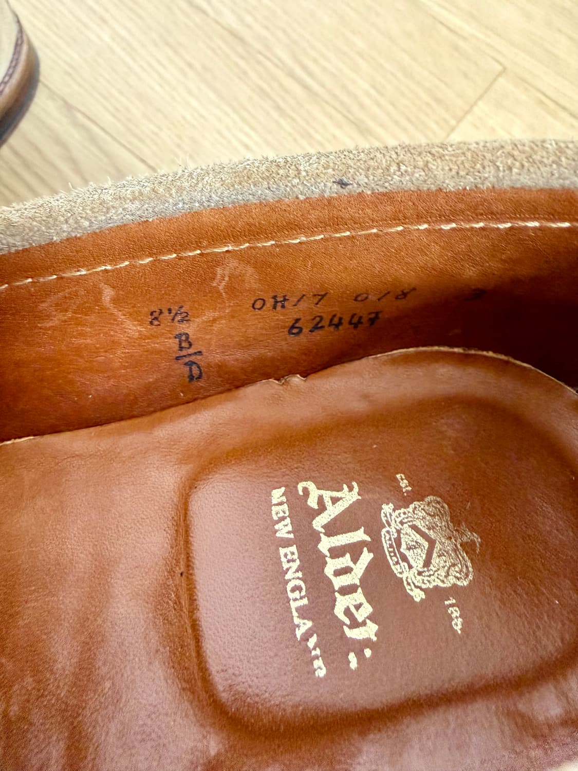 알든 스웨이드 로퍼 Alden 6244F 8.5 상품이미지6