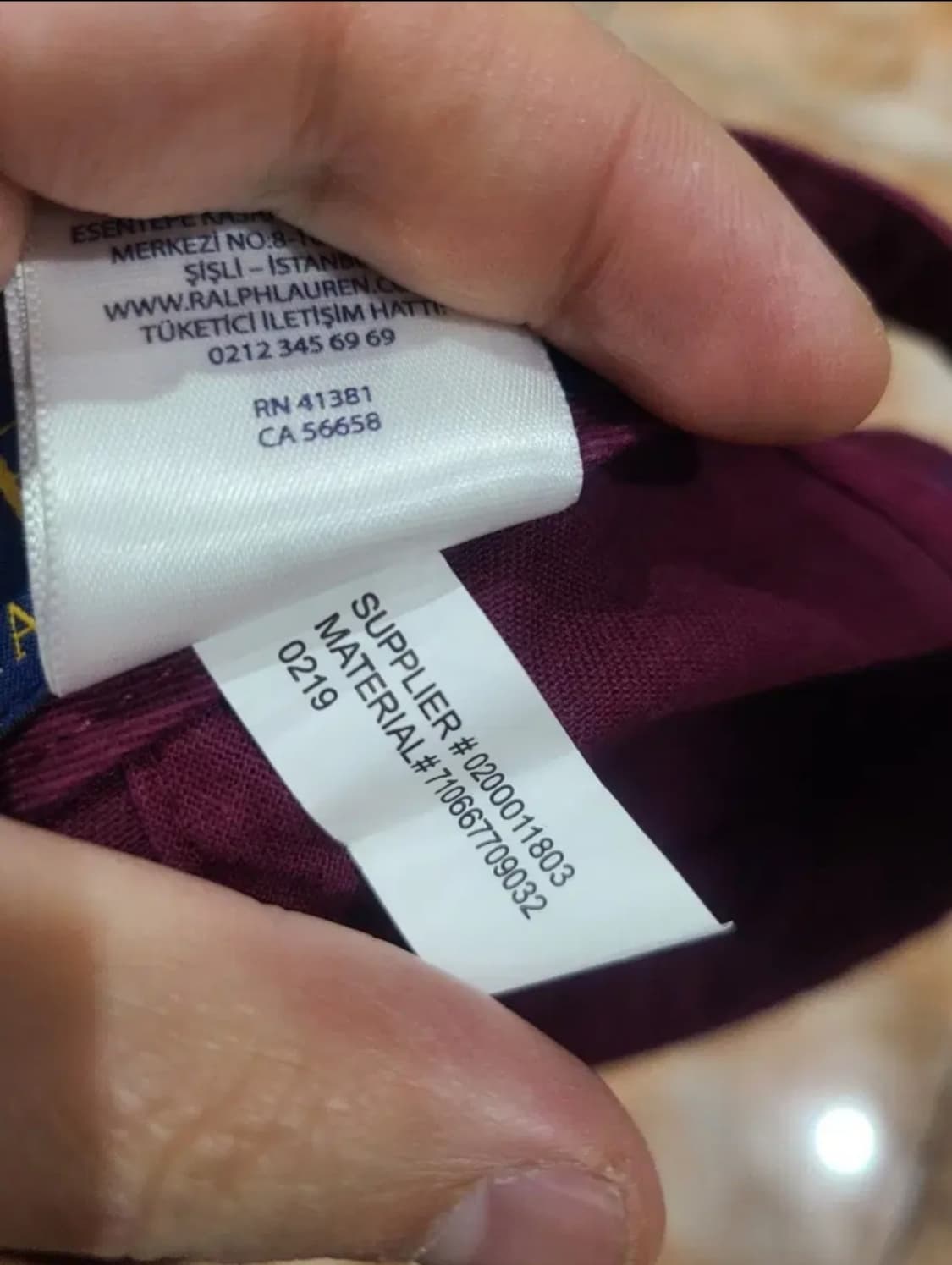 폴로 볼캡 버건디 상품이미지6