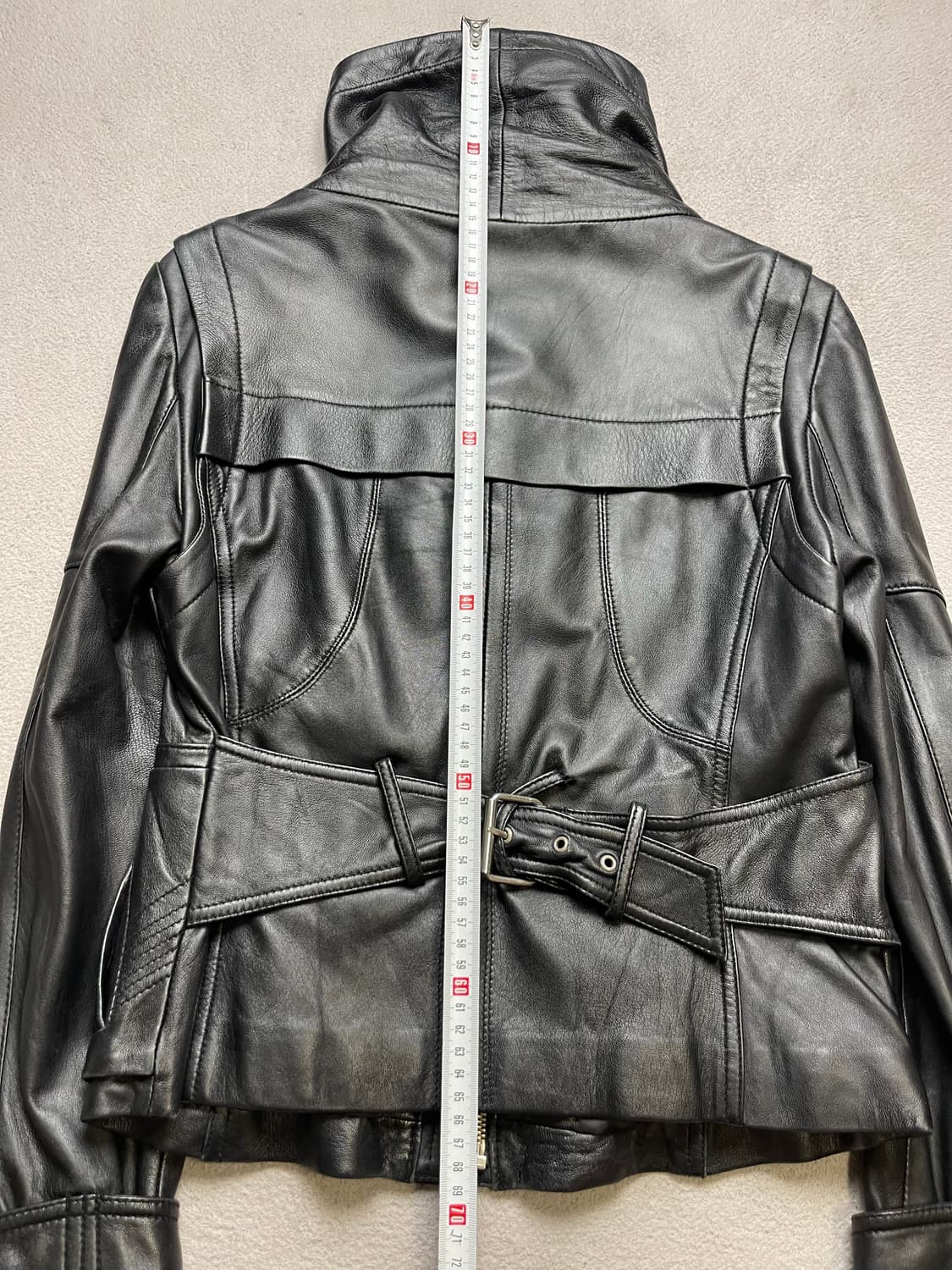 [77] 여성 하이넥 레더자켓 - 양가죽자켓  상품이미지8