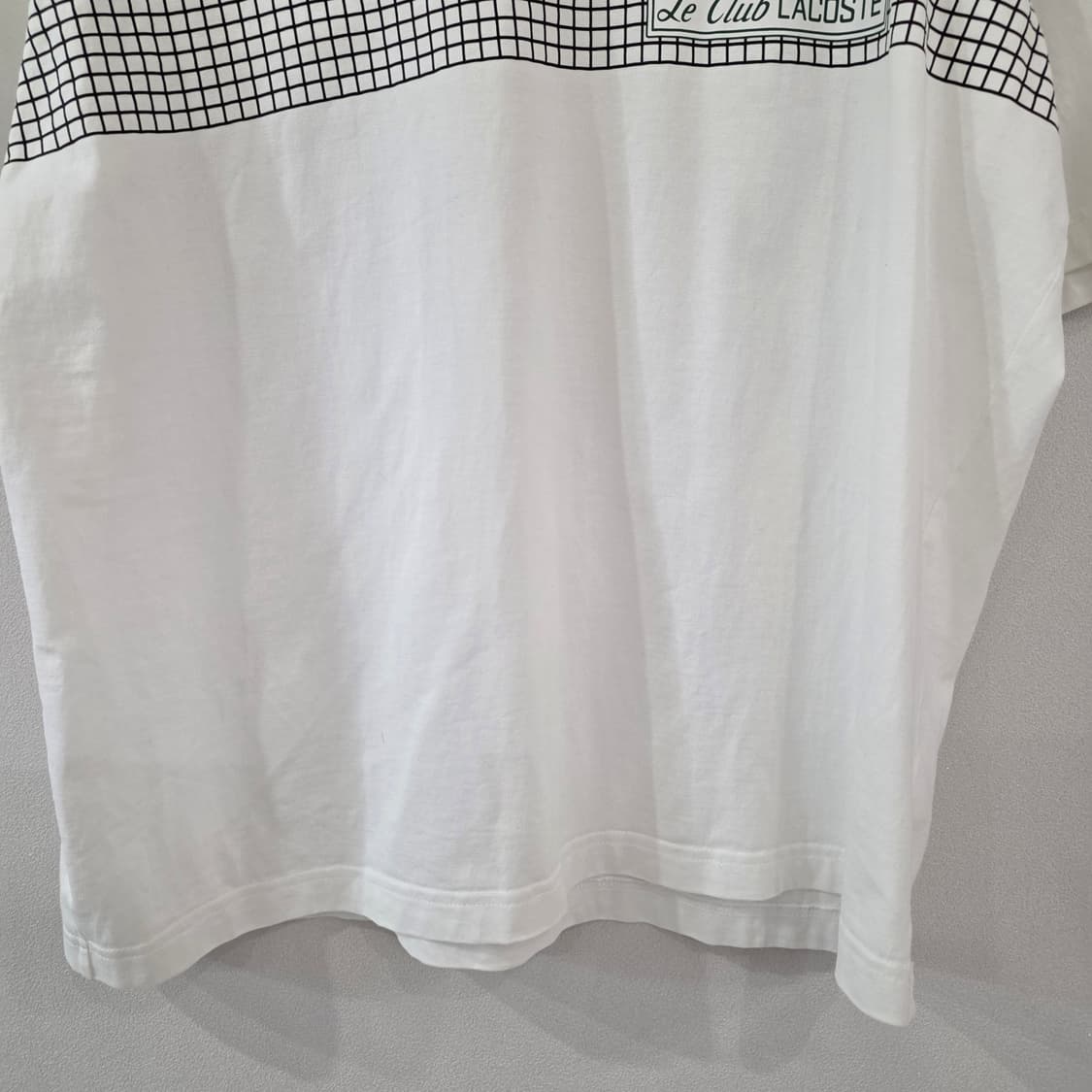 라코스테 화이트 루즈핏 반팔티 L(105) 상품이미지4