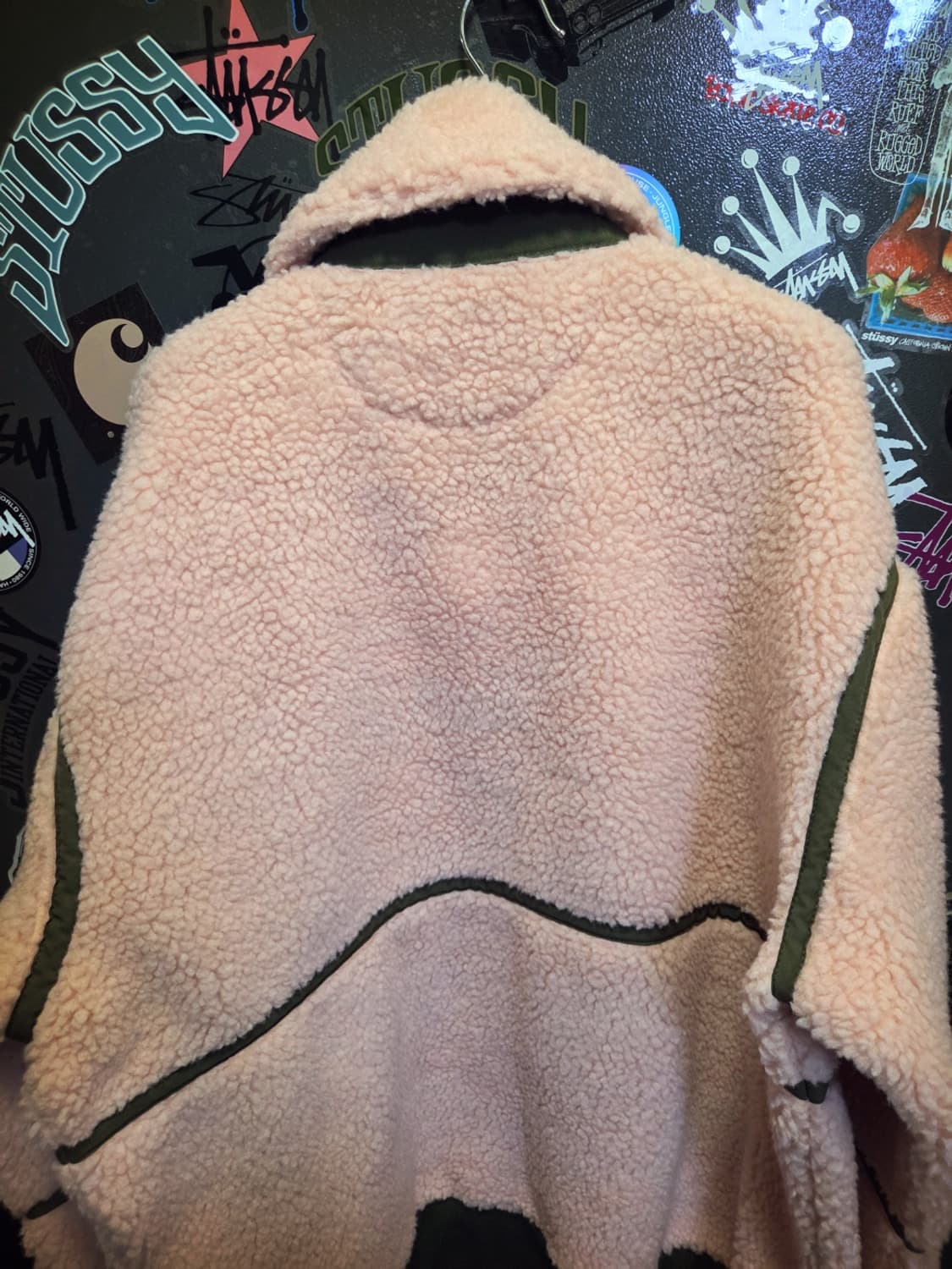 팔라스 쉐르파 플라이트 자켓 핑크 올리브 XL 상품이미지5