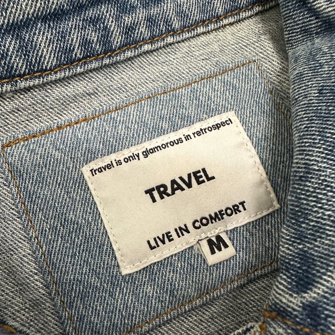 TRAVEL 트래블 데님 트러커 데님 청자켓 M 상품이미지3