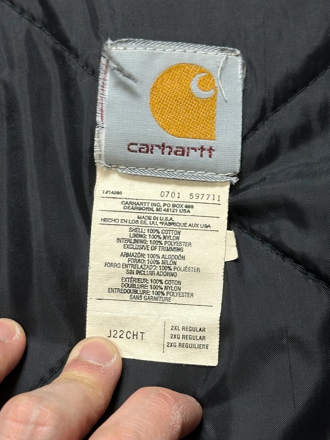 00's USA Made 칼하트 J22 아크틱 자켓 칼하트 디트로이트 상품이미지8