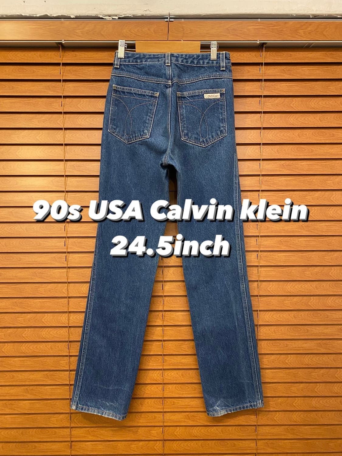 90s USA CK 캘빈 클라인 진청 스트레이트진 상품이미지1