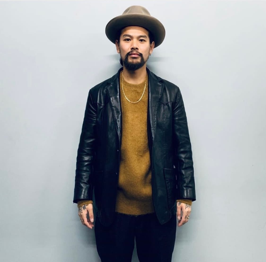 와코마리아 19FW 웨스턴 소가죽 레더 자켓 (M) 상품이미지1