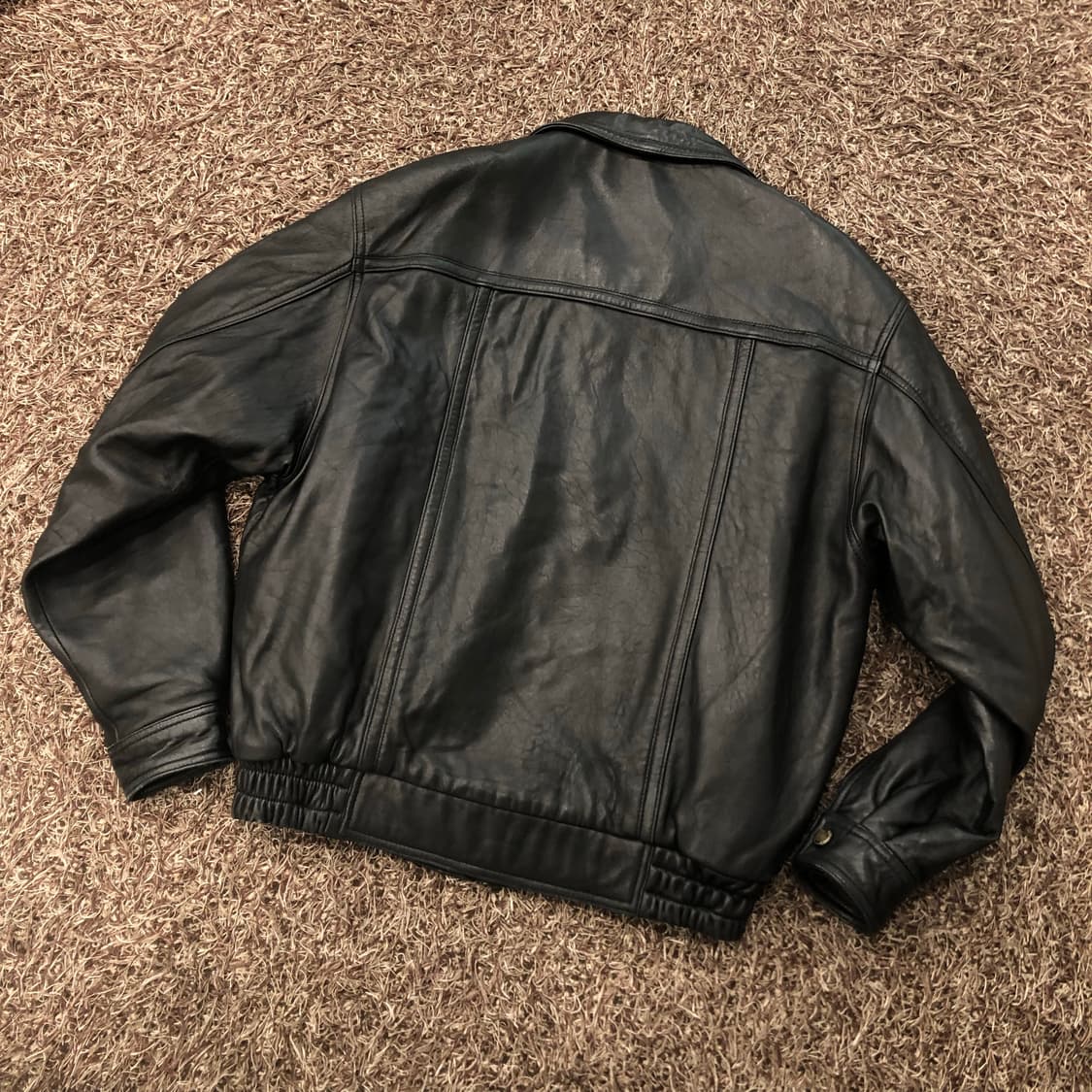 빈티지 양가죽 봄버 레더 가죽 자켓 상품이미지4