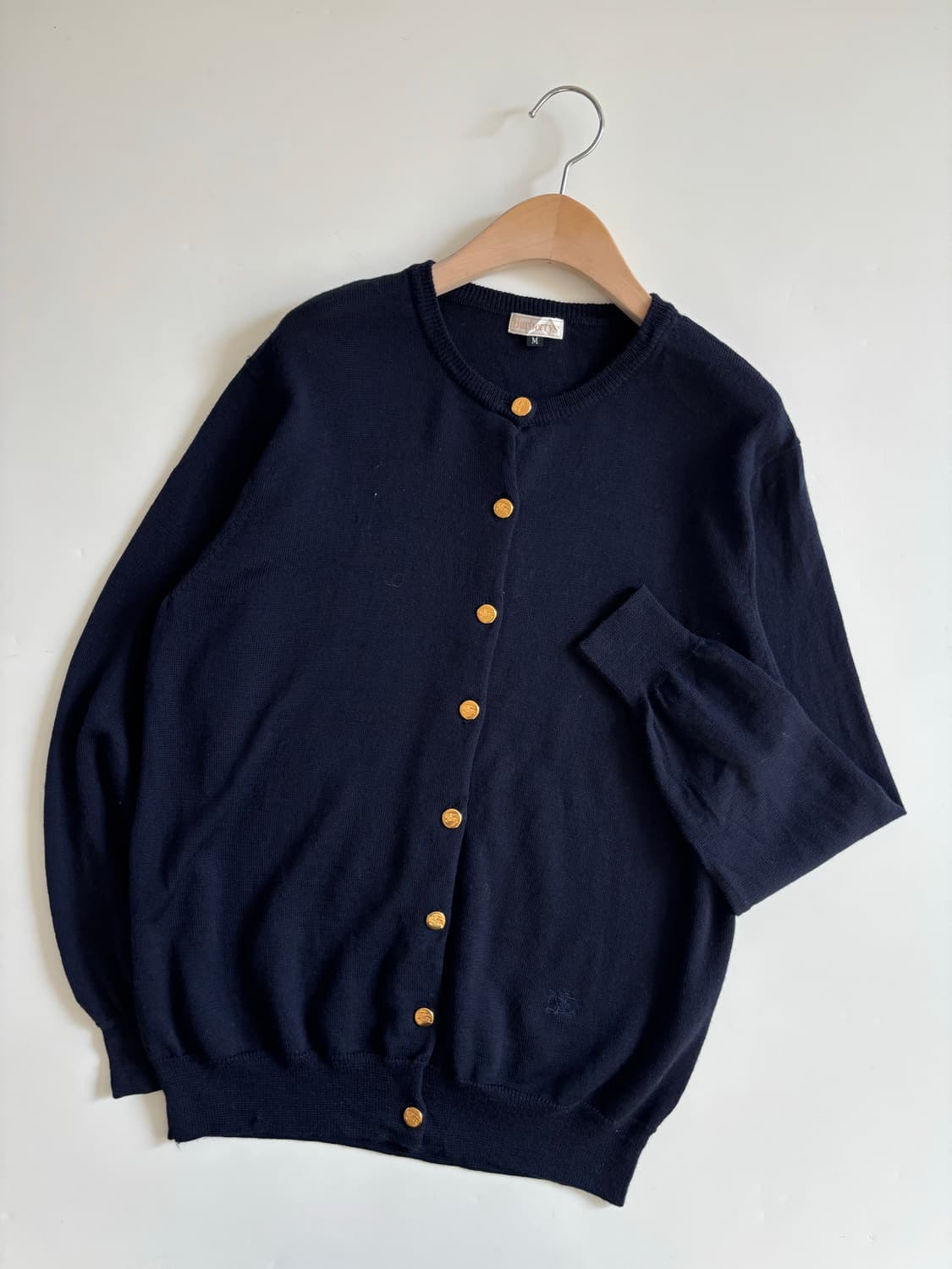 Burberry 버버리 네이비 금장 버튼 가디건  상품이미지2