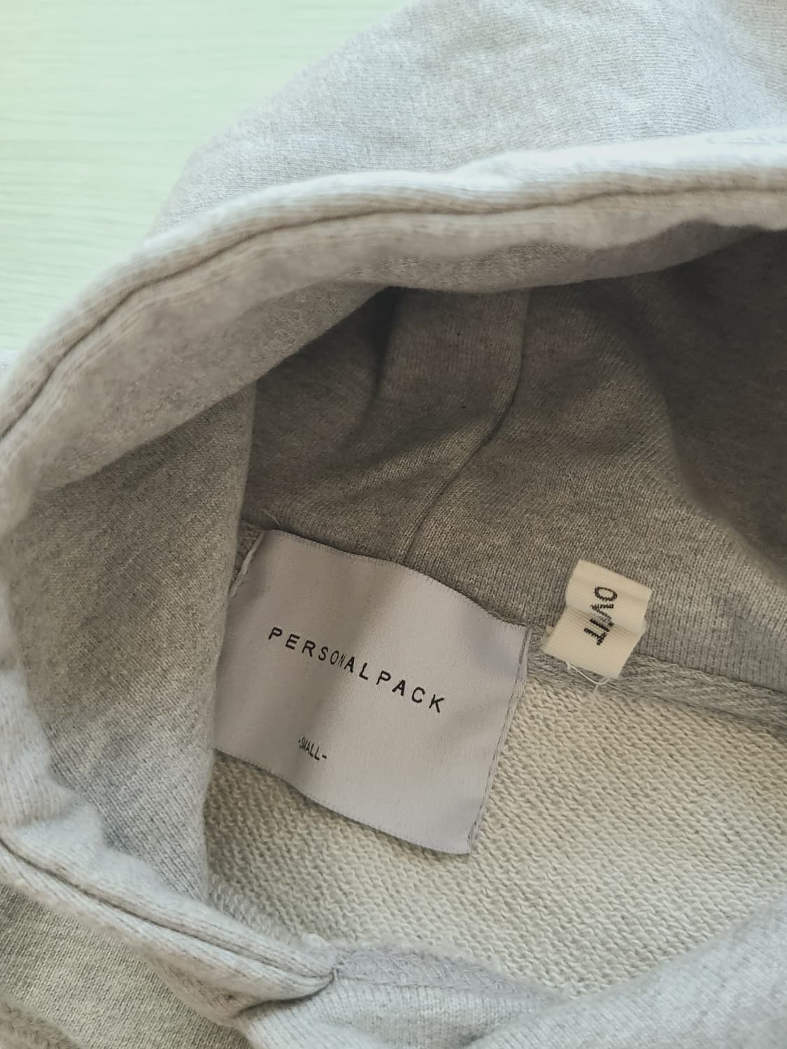 [S] 퍼스널팩 프리미엄 솔리드 후드티 오버핏 멜란지 그레이 판매 상품이미지4