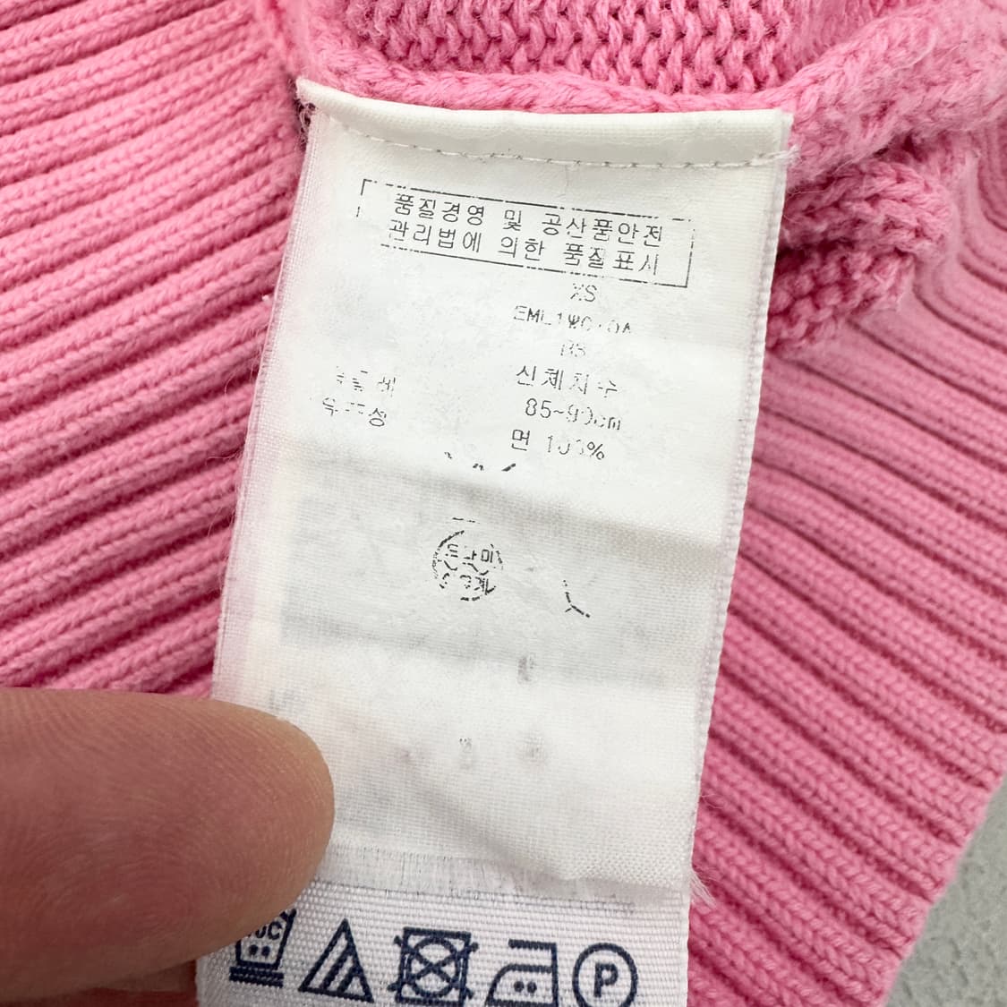타미힐피거 딸기우유맛 핑크 꽈배기 니트 상품이미지5