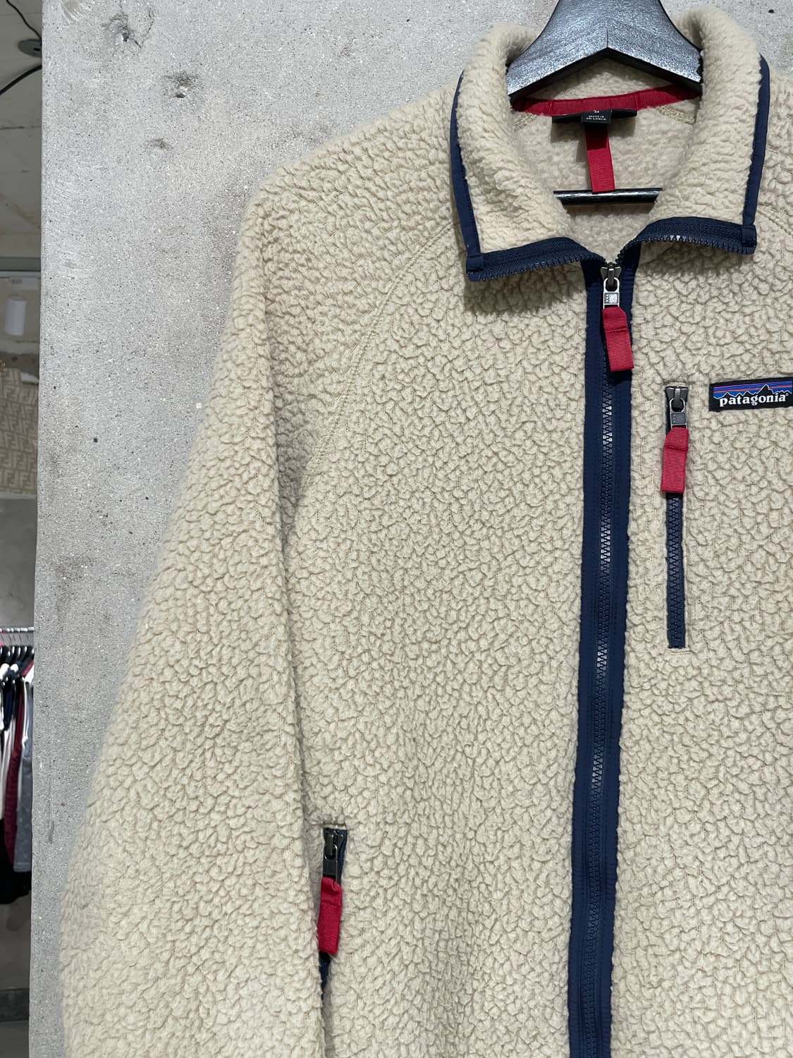 파타고니아 베이지 레트로 파일 펠리칸 플리스 상품이미지2