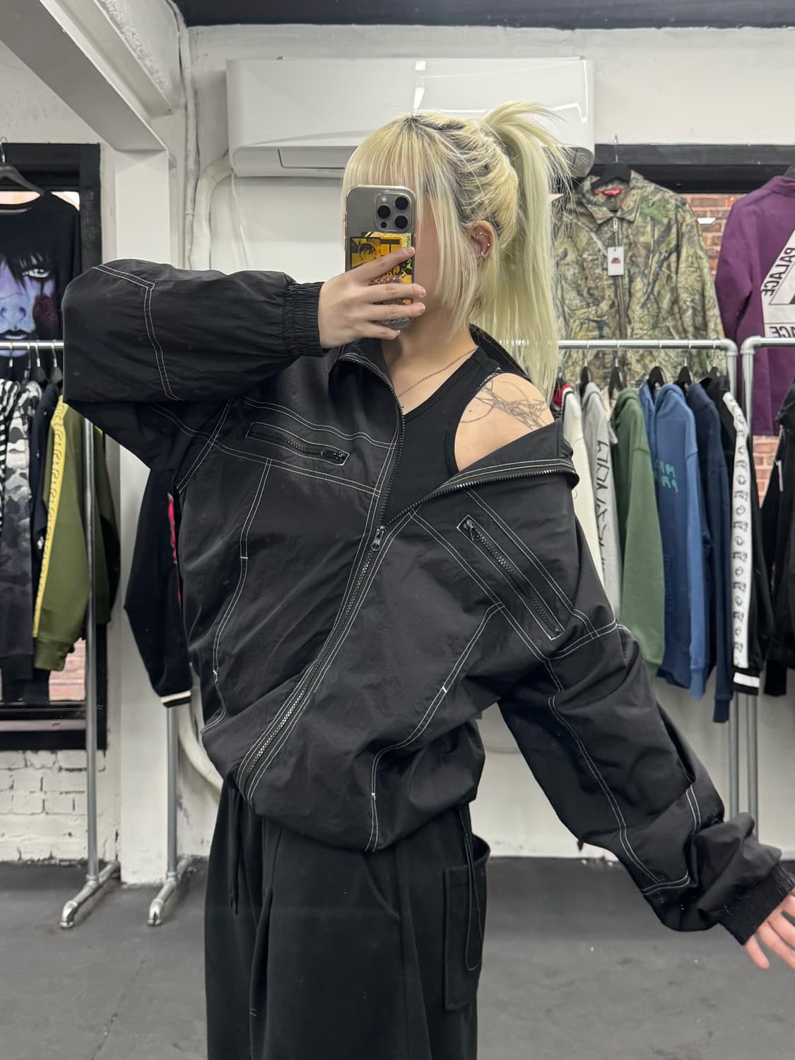 VTG 스티치 바람막이 상품이미지1