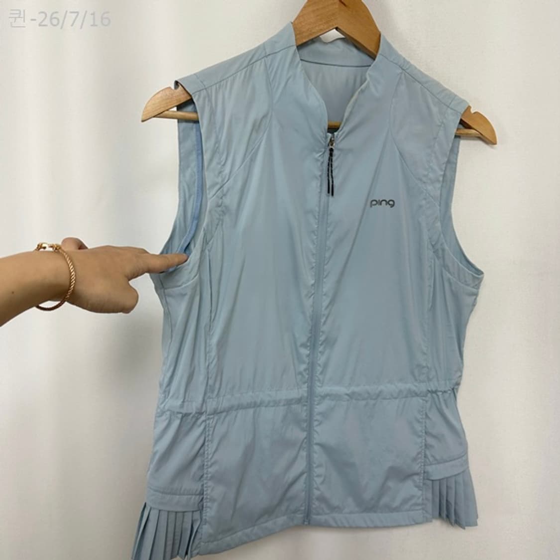 핑 여자 골프 조끼 블루 95 상품이미지5