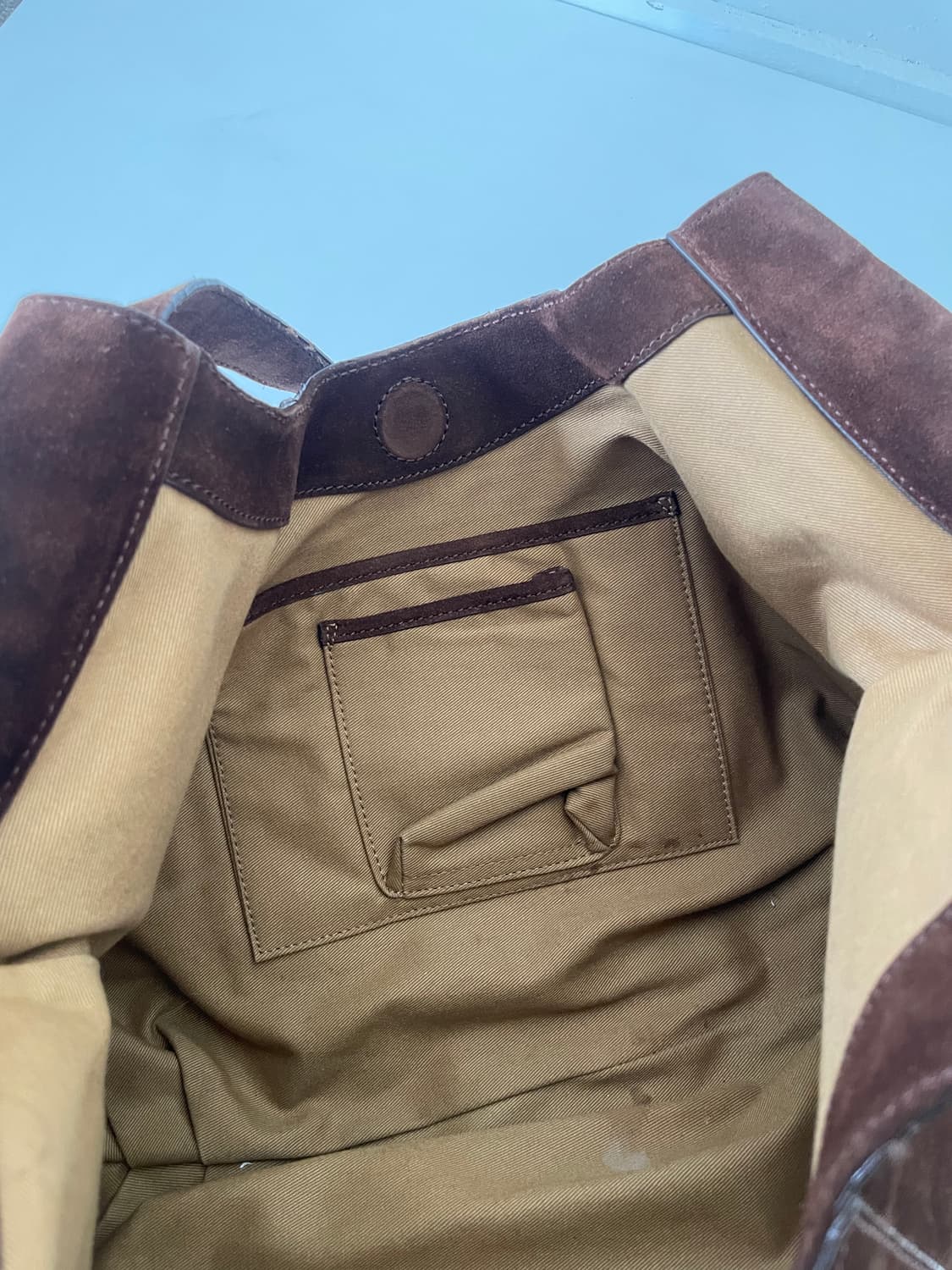 Ralph Lauren Brown Suede Hobo Tote Bag 상품이미지10