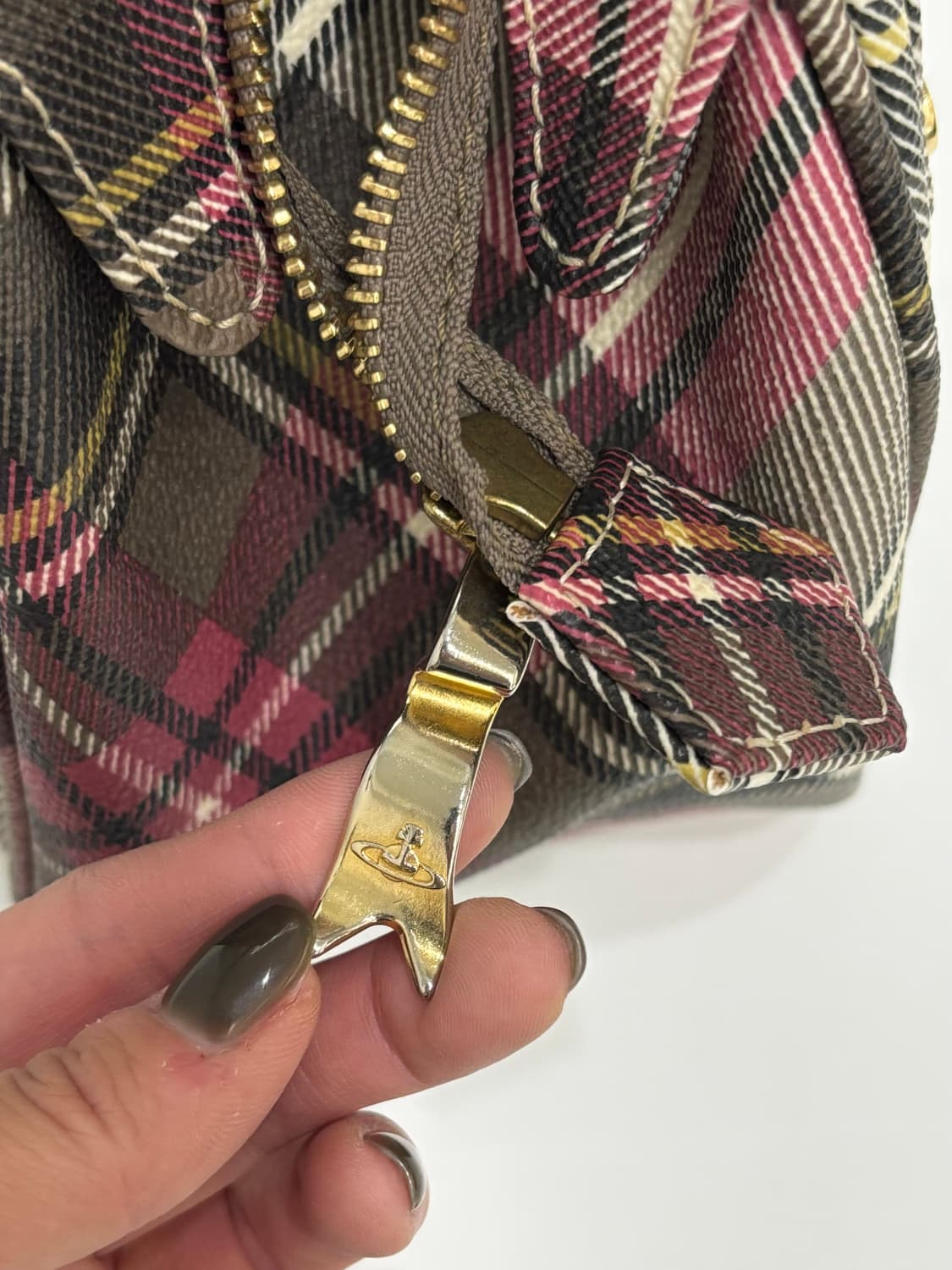 Vivienne Westwood 비비안웨스트우드 체크 토트백 상품이미지8