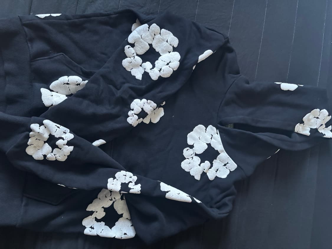 데님티어스 블랙 후드티 M사이즈 상품이미지1