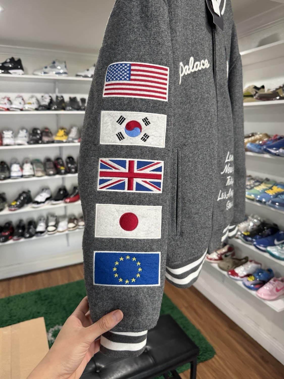 팔라스 x 갭 바시티 자켓 그레이 상품이미지5