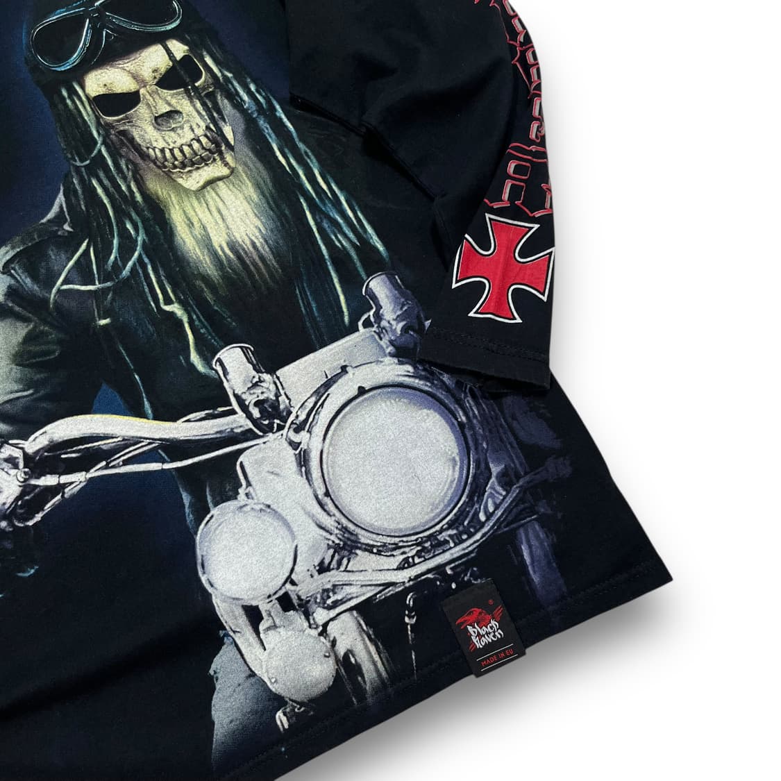 Black Haven Skull biker long sleeve 상품이미지3