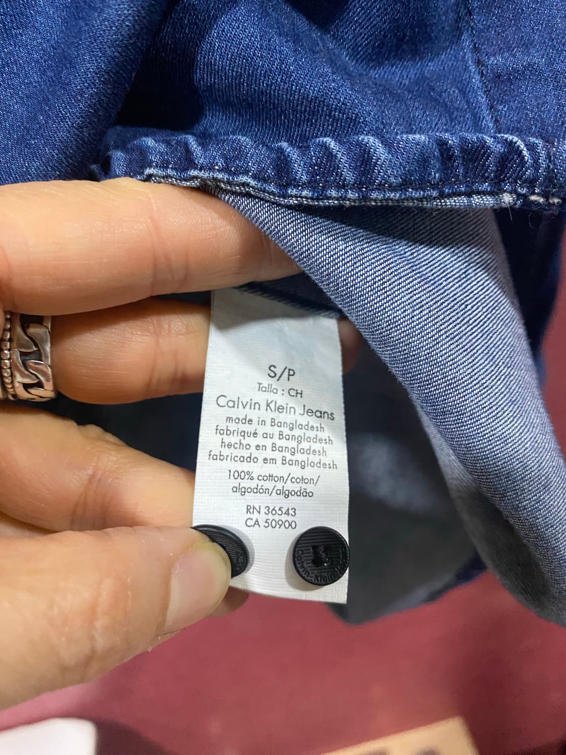 캘빈클라인 데님 셔츠 긴팔 패치 상품이미지9