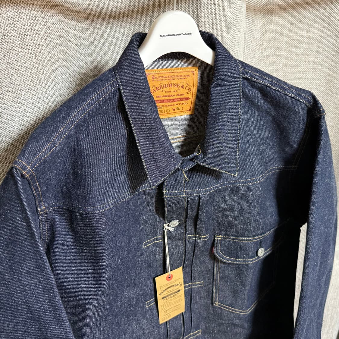 [40] 웨어하우스 Lot 2001xx 1947 데님 자켓 상품이미지1
