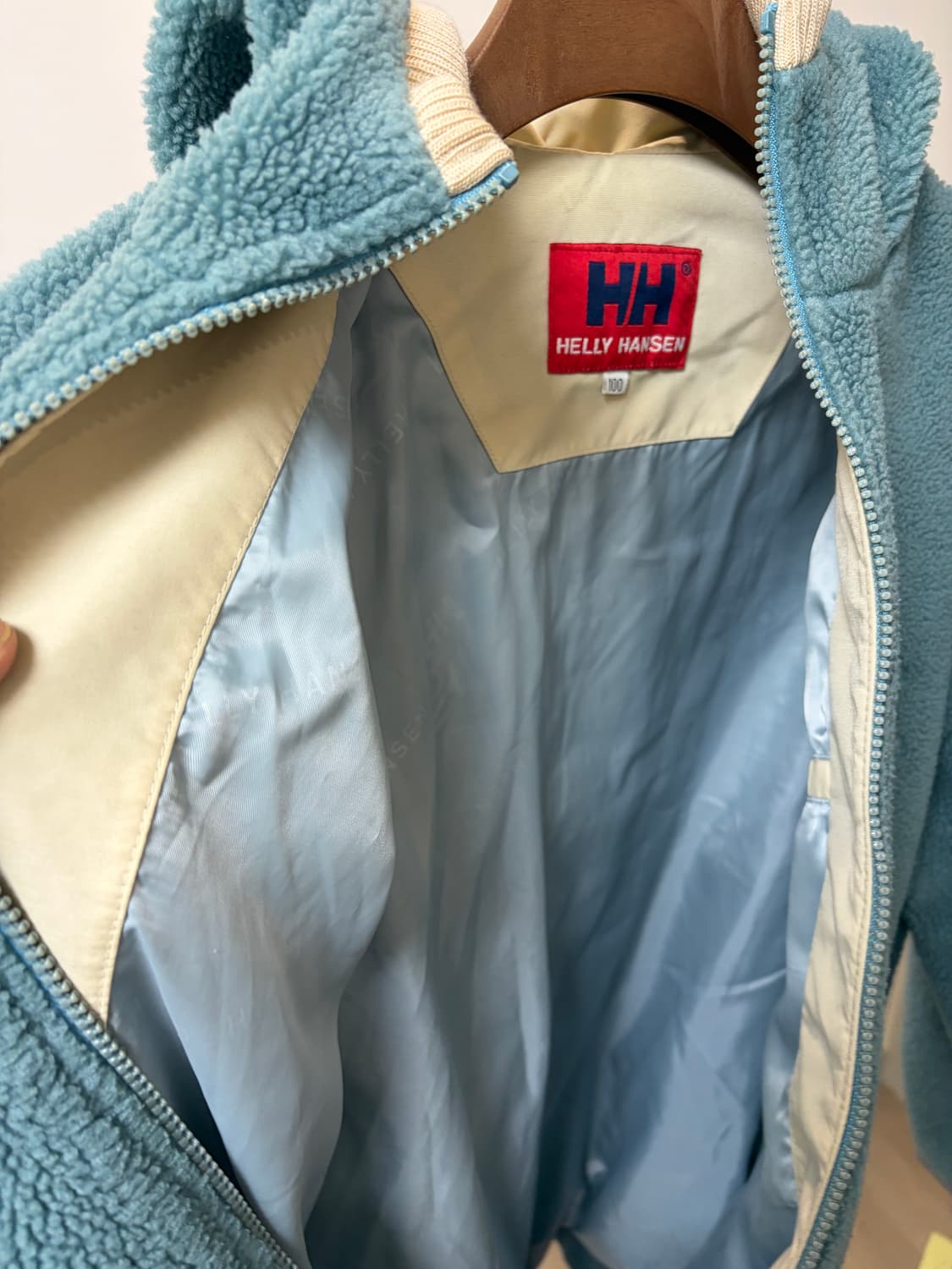 (100) 헬리 한센 블루 플리스 후드 집업 상품이미지5