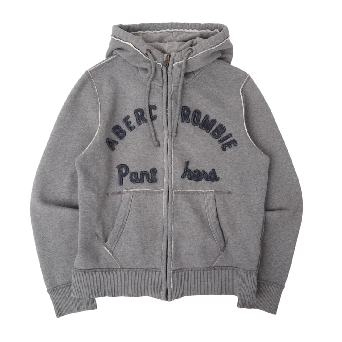 아베크롬비 그레이 아치 로고 헤비 후드집업 상품이미지1