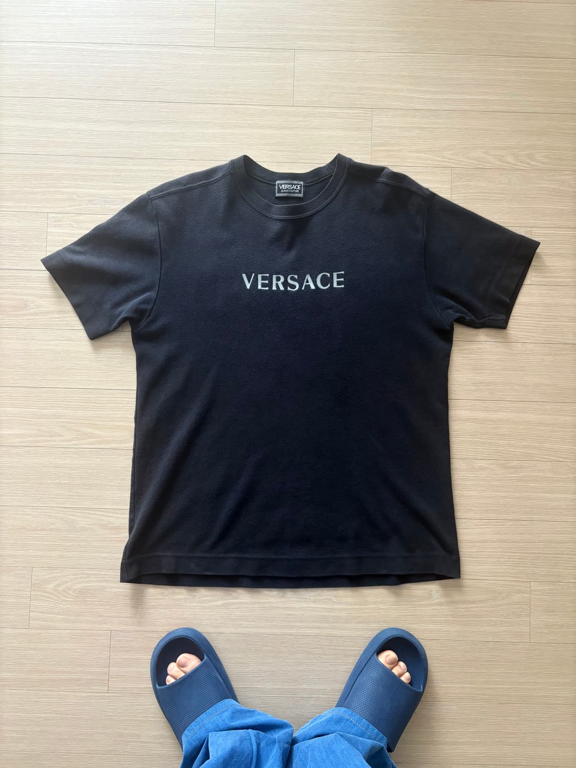 90s Versace spell out t-shirts 상품이미지1