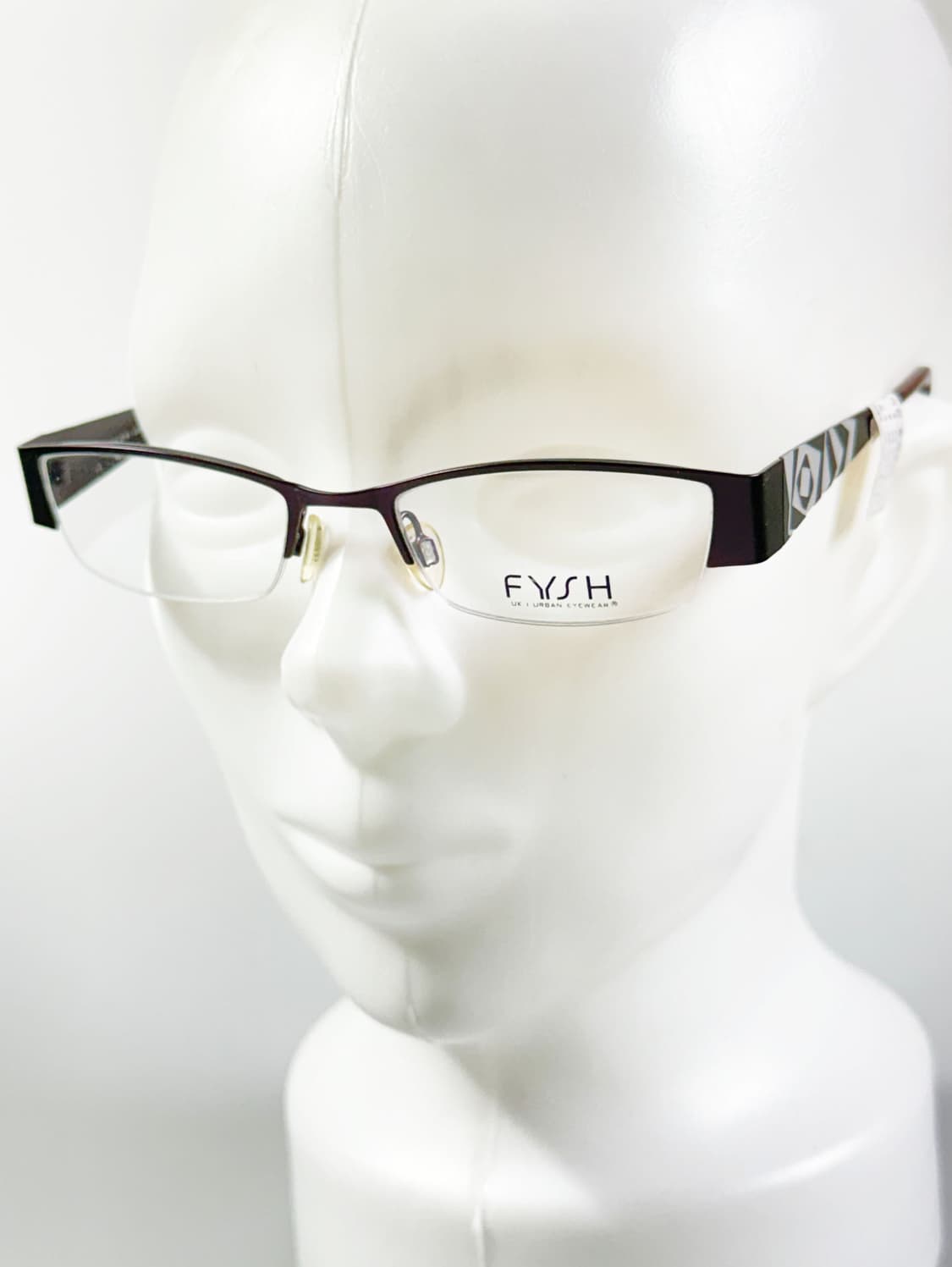 FYSH 반무테 스퀘어 메탈 프레임 빈티지 안경 상품이미지8