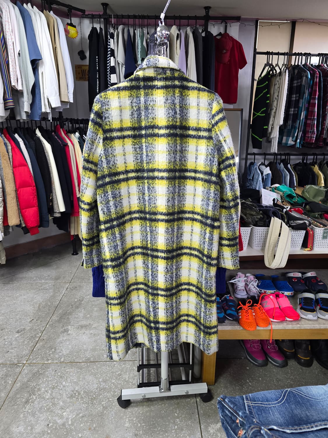 플라스틱아일랜드 옐로우 체크 코트 (1298) 상품이미지2