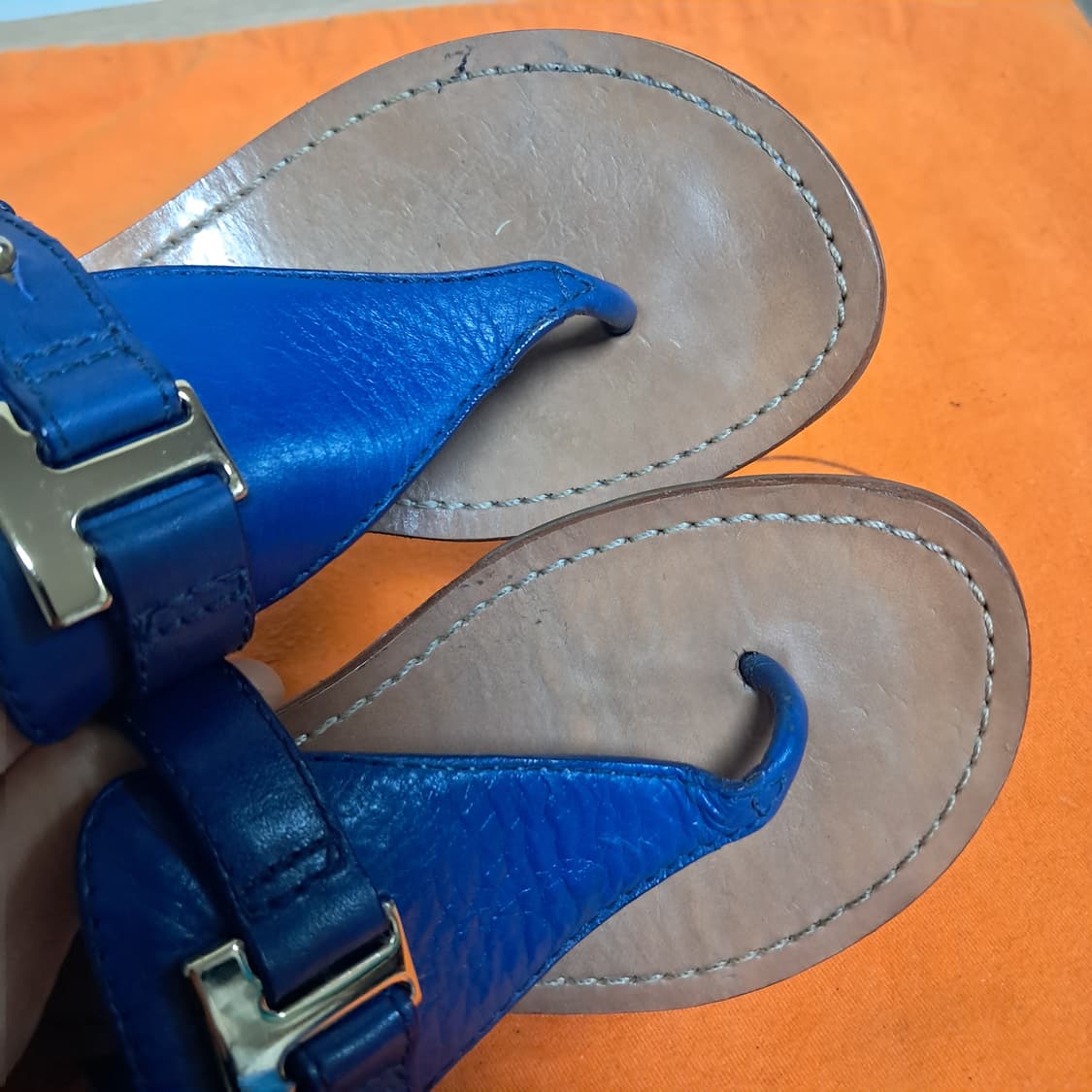 토리버치 블루 웨지 샌들 6.5 약235 상품이미지4