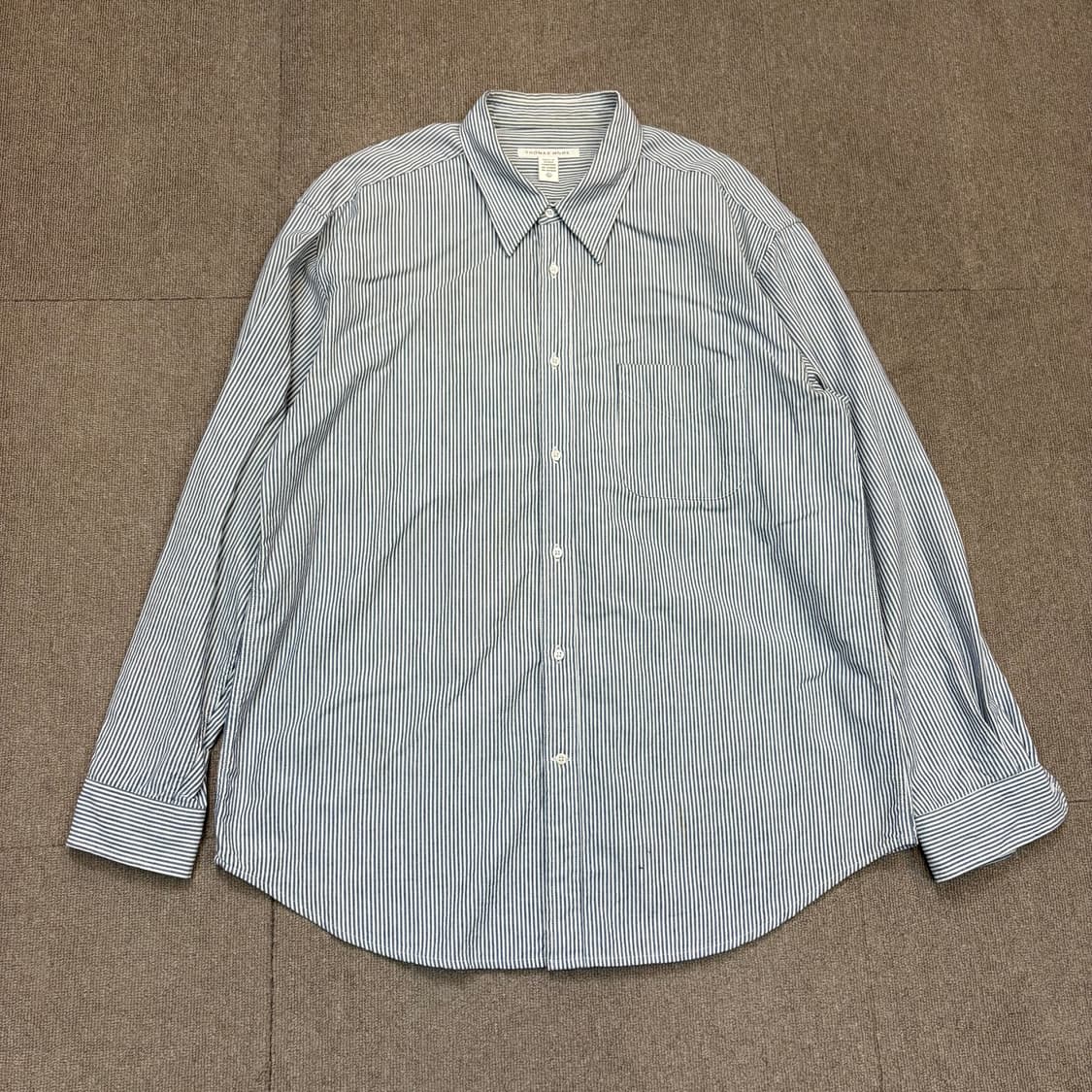THOMAS MORE 토마스모어 스트라이프 오버핏 셔츠 L 상품이미지1