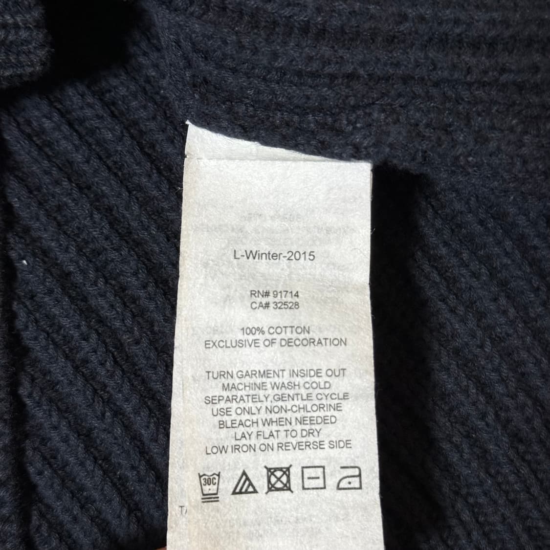 알마니 골지 니트 집업 남성용 상품이미지8