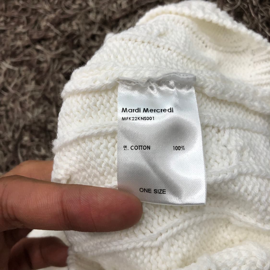 마르디메크르디 꽈배기 케이블 니트 베스트 조끼 상품이미지4