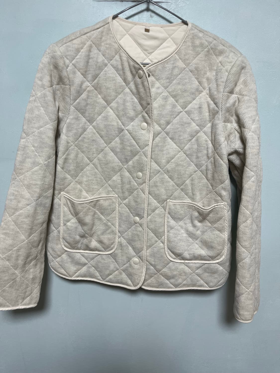 에잇 세컨즈 여성 아이보리 퀼팅 자켓 상품이미지1